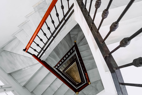 Staircase Rail Staining

